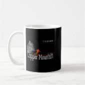 1980年代スタイル Copper Mountain コロラド州 ビンテージ スキーレジャー コーヒーマグカップ (左)