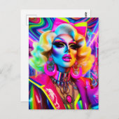 1980年代ドラッグクイーン ポストカード (正面/裏面)