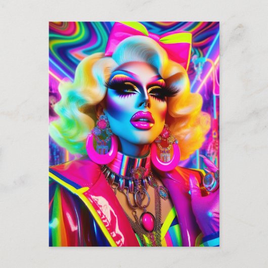 1980年代ドラッグクイーン ポストカード (正面)