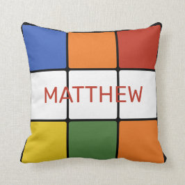 1980年代パズルキューブゲームパーソナライズされた玩具 クッション