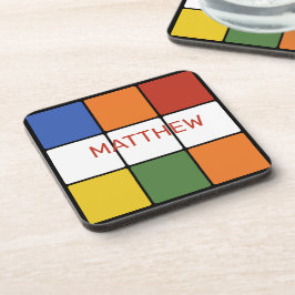 1980年代パズルキューブゲームパーソナライズされた玩具 コースター