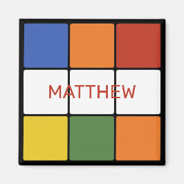 1980年代パズルキューブゲームパーソナライズされた玩具 マグネット