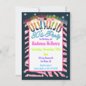 1980年代パーティーの招待状 招待状 (正面)