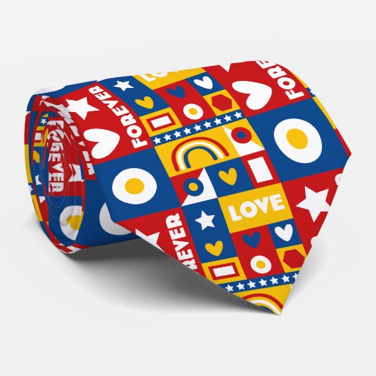 1980年代フォーエバーラブアーポップ・アートのトデザインネクタイ ネクタイ (ロール)