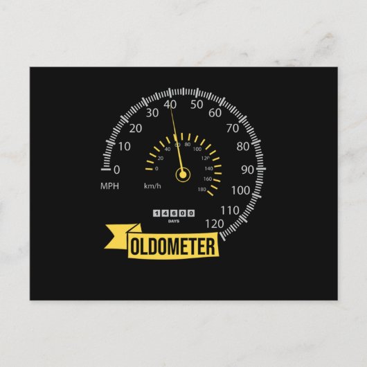 1980年代ベビー40歳40歳の誕生日のお祝いOl ポストカード (正面)