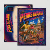 1980年代ペンシルベニアポストカード 80年代レトロ ポストカード (正面/裏面)
