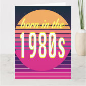 1980年代生まれ、ミレニアル世代、ジェネレーションX、誕生年 カード (正面)