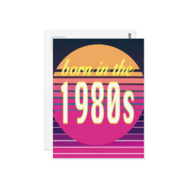 1980年代生まれ、ミレニアル世代、ジェネレーションX、誕生年 ポストカード