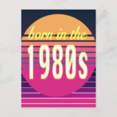 1980年代生まれ、ミレニアル世代、ジェネレーションX、誕生年 ポストカード (正面)