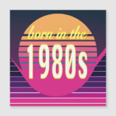 1980年代生まれ、ミレニアル世代、ジェネレーションX、誕生年 マグネット招待状 (正面)