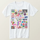 1980年代80年代の懐かしい懐かしさ Tシャツ (デザイン正面)