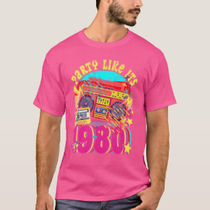 1980年代80年代90年代のコスチュームレトロヴィンテージのようなパーティー Tシャツ