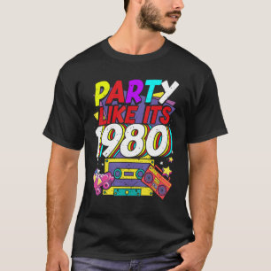1980年代80年代90年代のコスチュームレトロヴィンテージのようなパーティー Tシャツ