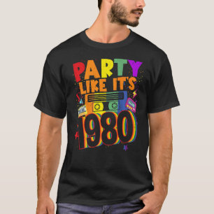 1980年代80年代90年代のコスチュームレトロヴィンテージのようなパーティー Tシャツ