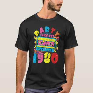 1980年代80年代90年代のコスチュームレトロヴィンテージのようなパーティー Tシャツ
