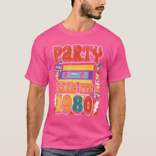 1980年代80年代90年代のコスチュームレトロヴィンテージのようなパーティー Tシャツ
