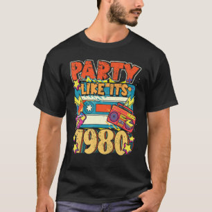 1980年代80年代90年代のコスチュームレトロヴィンテージのようなパーティー Tシャツ