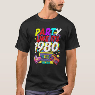 1980年代80年代90年代のコスチュームレトロヴィンテージのようなパーティー Tシャツ