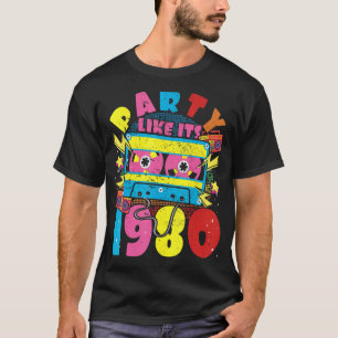 1980年代80年代90年代のコスチュームレトロヴィンテージのようなパーティー Tシャツ