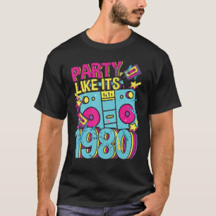 1980年代80年代90年代のコスチュームレトロヴィンテージのようなパーティー Tシャツ