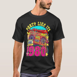 1980年代80年代90年代のコスチュームレトロヴィンテージのようなパーティー Tシャツ