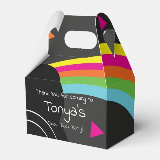 1980年代90年代レコードレトロレインボー フェイバーボックス (正面サイド)