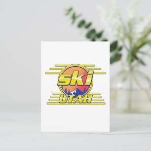 1980年代 ユタ スキーロゴ ポストカード