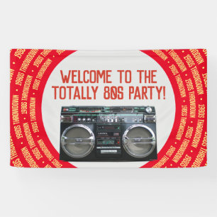 1980年代Boombox 80年代パーティー 横断幕