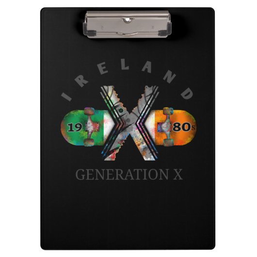 1980年代X IrelandSkateboard クリップボード (正面)