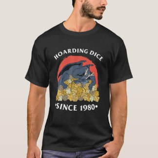 1980年以来の保育サイコロ | Dragon D20ファンタジー表 Tシャツ
