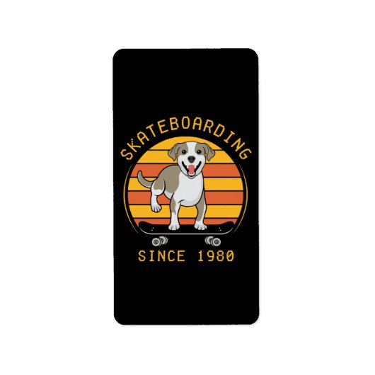 1980年以降のスケートボード ラベル (正面)
