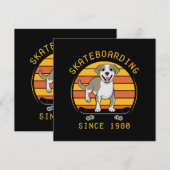 1980年以降のスケートボード 招待状 (正面/裏面)