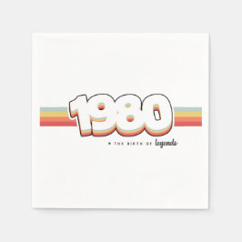 1980年伝説の誕生 スタンダードカクテルナプキン