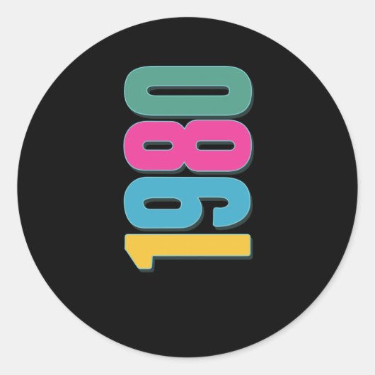 1980年最高の10年 ラウンドシール (正面)