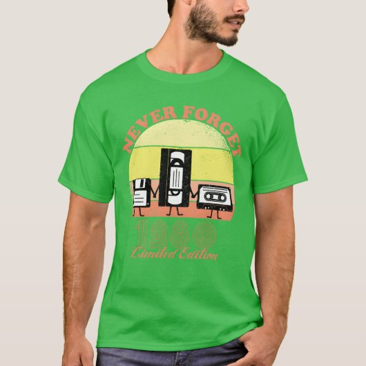 1980年生まれのあなたへ 限定版 ヴィンテージ Tシャツ (正面)