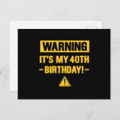 1980年生まれの誕生日ボーイ 80年代の誕生日お祝い メンズ レディース 戦争 ポストカード (正面/裏面)