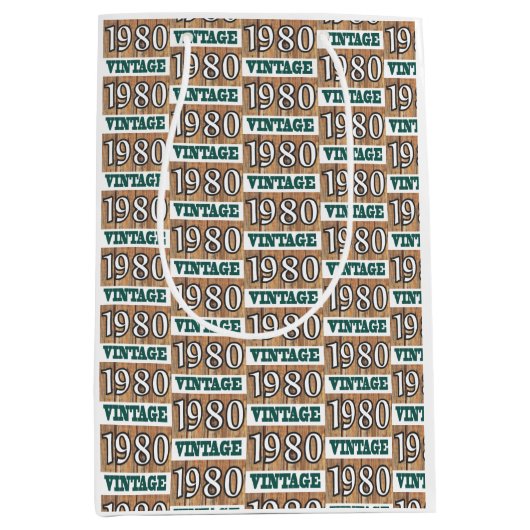 1980年生まれ中抱き枕 ミディアムペーパーバッグ (正面)