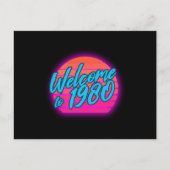 1980年生まれ代レトロ80年代恋人80年代衣装 ポストカード (正面)