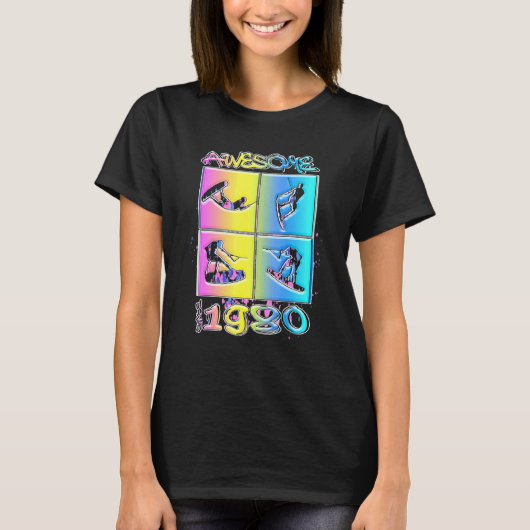 1980年素晴らし以降のウェイクボードライフスタイル2 Tシャツ (正面)