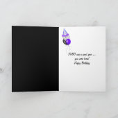 1980年誕生日おもしろい事実 カード (内部)