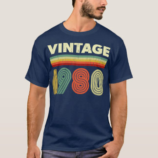 1980年誕生日ヴィンテージレトロ41歳デザイン Tシャツ