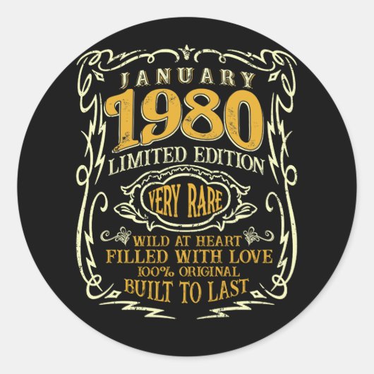 1980年1月42年42回目の誕生日構築終了 ラウンドシール (正面)