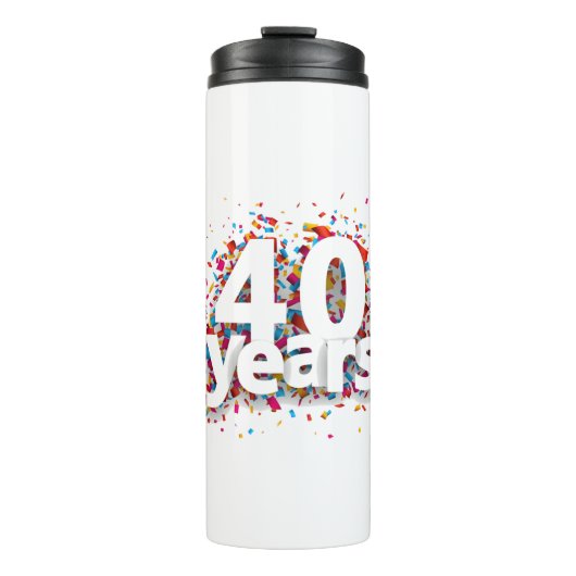 1980年40歳生まれ誕生日ギフト40歳 タンブラー (正面)