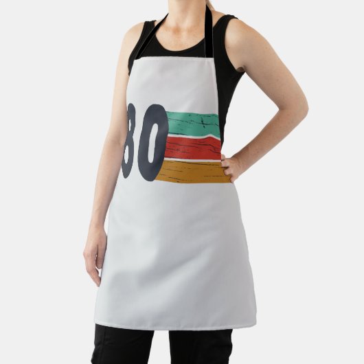 1980生まれ年のヴィンテージ誕生日ギフト エプロン (インサイチュ)