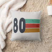 1980生まれ年のヴィンテージ誕生日ギフト クッション (ブランケット)