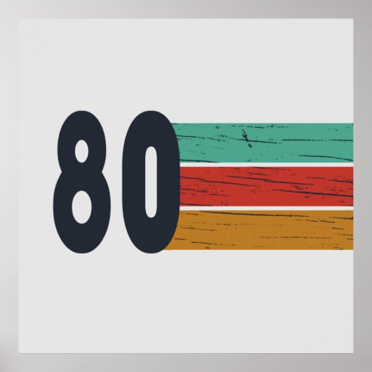 1980生まれ年クラシック ポスター (正面)