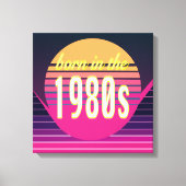 1980生まれ年代、ミレニアル世代、X世代、誕生年 キャンバスプリント (正面)