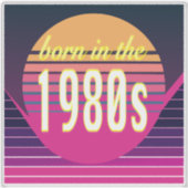 1980生まれ年代、ミレニアル世代、X世代、誕生年 シール (正面)