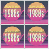 1980生まれ年代、ミレニアル世代、X世代、誕生年 シール (正面)
