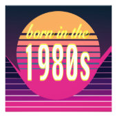 1980生まれ年代、ミレニアル世代、X世代、誕生年 フォトプリント            (正面)